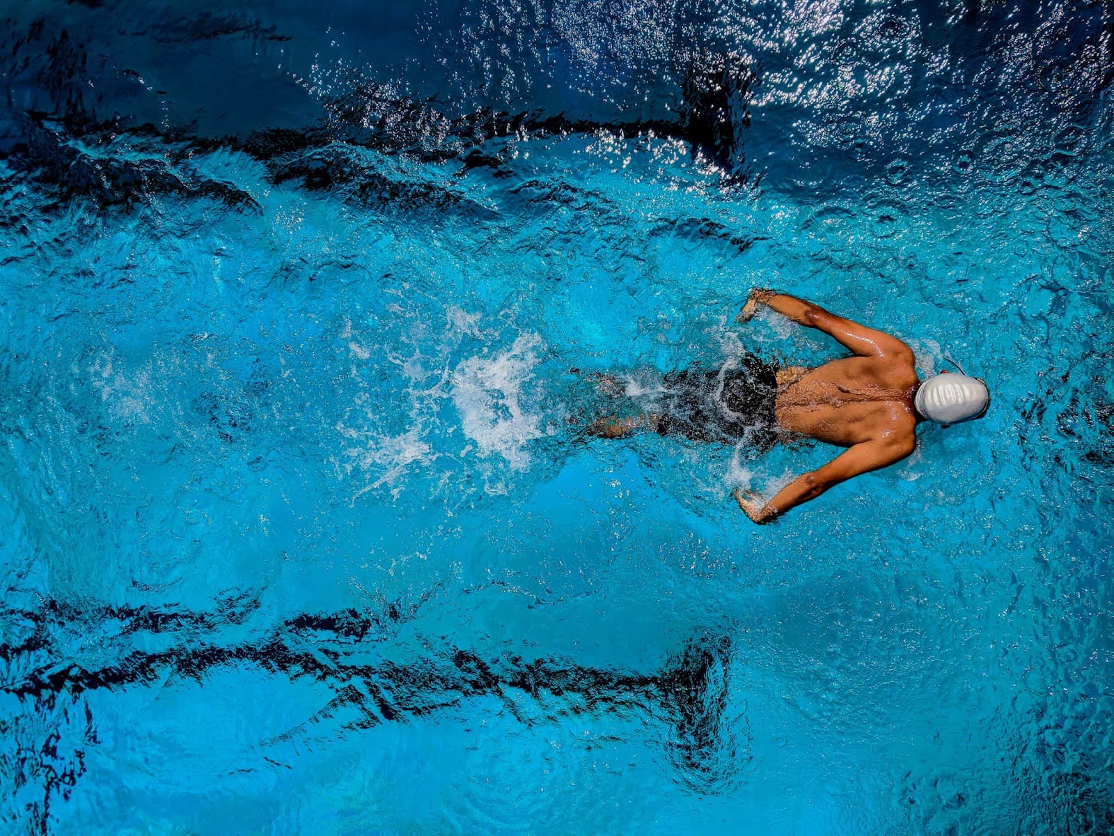 Hero photo — swimmer